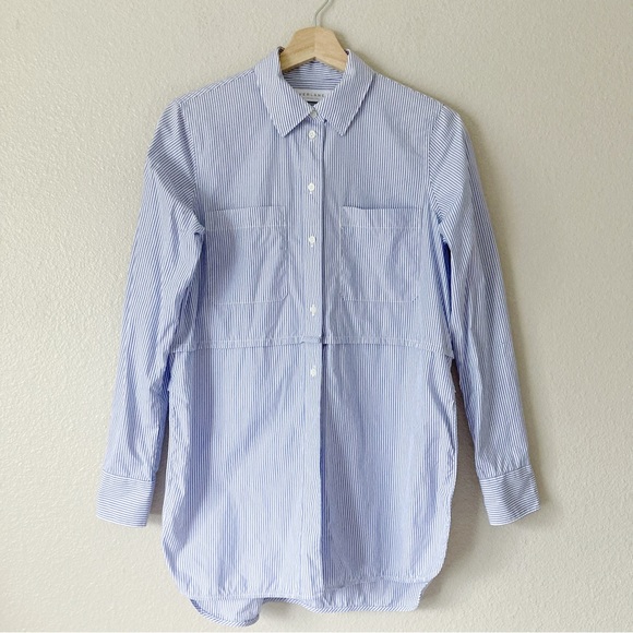 Everlane Button Down Striped Blouse - Picture 3 of 9